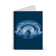 Onyourcases Captain America The Avengers Soldier of Freedom Custom Spiral Notebook Ruled Line 118 Pages 59 Sheets 6 x 8 Inch 90 Gsm Paper School Business Work Notebook Blocknotes Schedule Diary Notes Journal