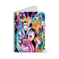 Onyourcases Disney Villains Custom Spiral Notebook Ruled Line 118 Pages 59 Sheets 6 x 8 Inch 90 Gsm Paper School Business Work Notebook Blocknotes Schedule Diary Notes Journal