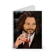 Onyourcases Johnny Depp 2 Custom Spiral Notebook Ruled Line 118 Pages 59 Sheets 6 x 8 Inch 90 Gsm Paper School Business Work Notebook Blocknotes Schedule Diary Notes Journal