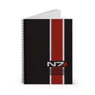 Onyourcases N7 Mass Effect Custom Spiral Notebook Ruled Line 118 Pages 59 Sheets 6 x 8 Inch 90 Gsm Paper School Business Work Notebook Blocknotes Schedule Diary Notes Journal