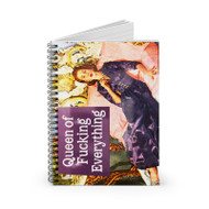 Onyourcases Queen of Fucking Everything Custom Spiral Notebook Ruled Line 118 Pages 59 Sheets 6 x 8 Inch 90 Gsm Paper School Business Work Notebook Blocknotes Schedule Diary Notes Journal