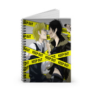 Onyourcases Durarara Izaya Orihara and Shizuo Heiwajima Keep Out Custom Spiral Notebook Ruled Line 118 Pages 59 Sheets 6x8 Inch 90 Gsm Paper School Work Business Notebook Blocknotes Schedule Diary Notes Journal