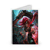 Onyourcases Katarina League of Legends Red Hair Custom Spiral Notebook Ruled Line 118 Pages 59 Sheets 6x8 Inch 90 Gsm Paper School Work Business Notebook Blocknotes Schedule Diary Notes Journal