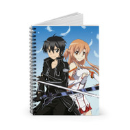 Onyourcases Kirito and Asuna Sword Art Online Art Custom Spiral Notebook Ruled Line 118 Pages 59 Sheets 6x8 Inch 90 Gsm Paper School Work Business Notebook Blocknotes Schedule Diary Notes Journal