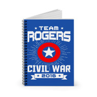 Onyourcases Team Rogers Civil War Marvel Custom Spiral Notebook Ruled Line 118 Pages 59 Sheets 6x8 Inch 90 Gsm Paper School Work Business Notebook Blocknotes Schedule Diary Notes Journal