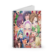 Onyourcases Ahegao Custom Spiral Notebook Ruled Line 118 Pages 59 Sheets 6 x 8 Inch 90Gsm Paper School Work Business Notebook Blocknotes Schedule Diary Notes Journal