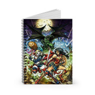 Onyourcases Harley Quinn vs Wonder Woman Custom Spiral Notebook Ruled Line 118 Pages 59 Sheets 6 x 8 Inch 90Gsm Paper School Work Business Notebook Blocknotes Schedule Diary Notes Journal