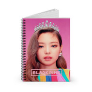 Onyourcases Jennie Black Pink Trending Custom Spiral Notebook Ruled Line 118 Pages 59 Sheets 6 x 8 Inch 90Gsm Paper School Work Business Notebook Blocknotes Schedule Diary Notes Journal