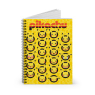 Onyourcases Pikachu Faces Custom Spiral Notebook Ruled Line 118 Pages 59 Sheets 6 x 8 Inch 90Gsm Paper School Work Business Notebook Blocknotes Schedule Diary Notes Journal