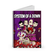 Onyourcases System of A Down Trending Custom Spiral Notebook Ruled Line 118 Pages 59 Sheets 6 x 8 Inch 90Gsm Paper School Work Business Notebook Blocknotes Schedule Diary Notes Journal