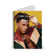 Onyourcases Burna Boy Custom Spiral Notebook Ruled Line 118 Pages 59 Sheets 6 x 8 Inch 90 Gsm Paper School Work Business Schedule Notebook Blocknotes Diary Notes Journal