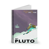 Onyourcases Ski Pluto Custom Spiral Notebook Ruled Line 118 Pages 59 Sheets 6 x 8 Inch 90 Gsm Paper School Work Business Schedule Notebook Blocknotes Diary Notes Journal