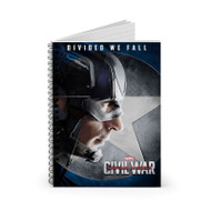 Onyourcases Captain America Civil War 2016 Poster Chris Evans Custom Spiral Notebook Ruled Line 118 Pages 59 Sheets 6 x 8 Inch 90 Gsm Paper School Schedule Business Notebook Blocknotes Diary Notes Journal