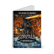 Onyourcases Godzilla 2000 Custom Spiral Notebook Ruled Line 118 Pages 59 Sheets 6 x 8 Inch 90 Gsm Paper School Schedule Business Notebook Blocknotes Diary Notes Journal