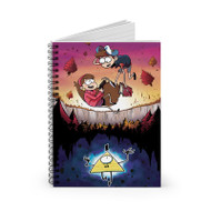 Onyourcases Gravity Falls 2 Custom Spiral Notebook Ruled Line 118 Pages 59 Sheets 6 x 8 Inch 90 Gsm Paper School Schedule Business Notebook Blocknotes Diary Notes Journal