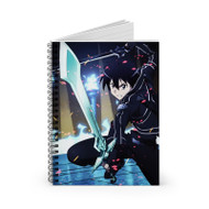 Onyourcases Kirito Sword Art Online Art Trends Custom Spiral Notebook Ruled Line 118 Pages 59 Sheets 6 x 8 Inch 90 Gsm Paper School Schedule Business Notebook Blocknotes Diary Notes Journal