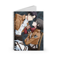 Onyourcases Mikasa Ackerman and Levi Attack On Titan Custom Spiral Notebook Ruled Line 118 Pages 59 Sheets 6 x 8 Inch 90 Gsm Paper School Schedule Business Notebook Blocknotes Diary Notes Journal