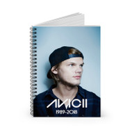 Onyourcases RIP DJ Avicii Custom Spiral Notebook Ruled Line 118 Pages 59 Sheets 6 x 8 Inch 90 Gsm Paper School Schedule Business Notebook Blocknotes Diary Notes Journal