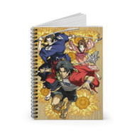 Onyourcases Samurai Champloo With Sword Custom Spiral Notebook Ruled Line 118 Pages 59 Sheets 6 x 8 Inch 90 Gsm Paper School Schedule Business Notebook Blocknotes Diary Notes Journal