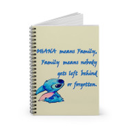 Onyourcases Disney Ohana Means Family Lilo and Stitch Custom Spiral Notebook Ruled Line 118 Pages 59 Sheets 6 x 8 Inch 90 Gsm Paper School Work Business Journal Notebook Blocknotes Schedule Diary Notes