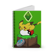 Onyourcases Pokemon PIkachu Minecraft Custom Spiral Notebook Ruled Line 118 Pages 59 Sheets 6 x 8 Inch 90 Gsm Paper School Work Business Journal Notebook Blocknotes Schedule Diary Notes