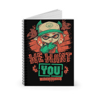 Onyourcases We Want You splatoonvs Custom Spiral Notebook Ruled Line 118 Pages 59 Sheets 6 x 8 Inch 90 Gsm Paper School Work Business Journal Notebook Blocknotes Schedule Diary Notes