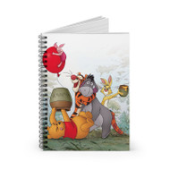 Onyourcases Winnie The Pooh and Friends Awesome Custom Spiral Notebook Ruled Line 118 Pages 59 Sheets 6 x 8 Inch 90 Gsm Paper School Work Business Journal Notebook Blocknotes Schedule Diary Notes