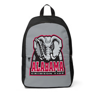 Onyourcases Alabama Crimson Tide Custom Backpack Unisex Personalized Waterproof Travel Bag School Bag Work Bag Laptop Lunch Office Book Fabric Backpack