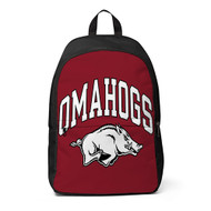 Onyourcases Arkansas Razorbacks Custom Backpack Unisex Personalized Waterproof Travel Bag School Bag Work Bag Laptop Lunch Office Book Fabric Backpack