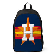 Onyourcases Houston Astros MLB Custom Backpack Unisex Personalized Waterproof Travel Bag School Bag Work Bag Laptop Lunch Office Book Fabric Backpack