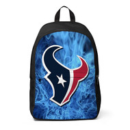 Onyourcases Houston Texans NFL Custom Backpack Unisex Personalized Waterproof Travel Bag School Bag Work Bag Laptop Lunch Office Book Fabric Backpack