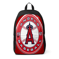 Onyourcases Los Angeles Angels MLB Custom Backpack Unisex Personalized Waterproof Travel Bag School Bag Work Bag Laptop Lunch Office Book Fabric Backpack