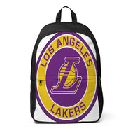 Onyourcases Los Angeles Lakers NBA Custom Backpack Unisex Personalized Waterproof Travel Bag School Bag Work Bag Laptop Lunch Office Book Fabric Backpack