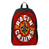 Onyourcases Louisiana Lafayette Ragin Cajuns Custom Backpack Unisex Personalized Waterproof Travel Bag School Bag Work Bag Laptop Lunch Office Book Fabric Backpack