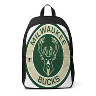 Onyourcases Milwaukee Bucks NBA Custom Backpack Unisex Personalized Waterproof Travel Bag School Bag Work Bag Laptop Lunch Office Book Fabric Backpack