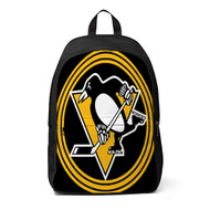 Onyourcases Pittsburgh Penguins NHL Custom Backpack Unisex Personalized Waterproof Travel Bag School Bag Work Bag Laptop Lunch Office Book Fabric Backpack