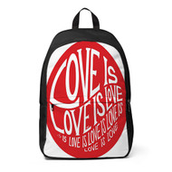 Onyourcases Red Love Custom Backpack Unisex Personalized Waterproof Travel Bag School Bag Work Bag Laptop Lunch Office Book Fabric Backpack