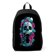 Onyourcases SKull 2 Custom Backpack Unisex Personalized Waterproof Travel Bag School Bag Work Bag Laptop Lunch Office Book Fabric Backpack