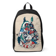 Onyourcases Studio Ghibli Art Custom Backpack Unisex Personalized Waterproof Travel Bag School Bag Work Bag Laptop Lunch Office Book Fabric Backpack