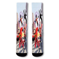 Onyourcases The Incredibles Family Custom Socks Sublimation Printed Sports Elite Socks Top Polyester Bottoms Brand New Gymnastic Running Yoga School Basketball Skatebording Spandex Awesome