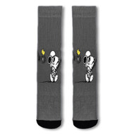 Onyourcases The Peanuts Snoopy Star Wars Custom Socks Sublimation Printed Sports Elite Socks Top Polyester Bottoms Brand New Gymnastic Running Yoga School Basketball Skatebording Spandex Awesome