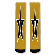 Onyourcases Vanderbilt Commodores Custom Socks Sublimation Printed Sports Elite Socks Top Polyester Bottoms Brand New Gymnastic Running Yoga School Basketball Skatebording Spandex Awesome