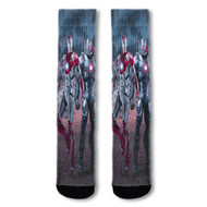 Onyourcases War Machine Marvel Superheroes Custom Socks Sublimation Printed Sports Elite Socks Top Polyester Bottoms Brand New Gymnastic Running Yoga School Basketball Skatebording Spandex Awesome