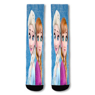 Onyourcases Anna and Elsa Frozen Custom Socks Sublimation Printed Sports Elite Socks Top Polyester Bottoms Brand New Gymnastic Running Yoga School Basketball Skatebording Spandex Awesome