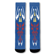 Onyourcases Hylian Shield Zelda Custom Socks Sublimation Printed Sports Elite Socks Top Polyester Bottoms Brand New Gymnastic Running Yoga School Basketball Skatebording Spandex Awesome