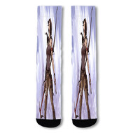 Onyourcases Rise of the Tomb Raider Arrow Fire Custom Socks Sublimation Printed Sports Elite Socks Top Polyester Bottoms Brand New Gymnastic Running Yoga School Basketball Skatebording Spandex Awesome