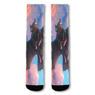 Onyourcases Toothless Custom Socks Sublimation Printed Sports Elite Socks Top Polyester Bottoms Brand New Gymnastic Running Yoga School Basketball Skatebording Spandex Awesome