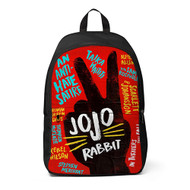 Onyourcases Jojo Rabbit Custom Backpack Unisex Personalized Top Waterproof Travel Bag School Bag Work Bag Laptop Lunch Office Book Fabric Backpack