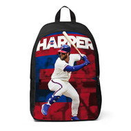 Onyourcases Bryce Harper MLB Philadelphia Phillies Custom Backpack Unisex Personalized Waterproof Awesome Brand Travel Bag School Bag Work Bag Laptop Lunch Office Book Fabric Backpack