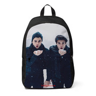 Onyourcases Dolan Twins Snow Custom Backpack Unisex Personalized Waterproof Awesome Brand Travel Bag School Bag Work Bag Laptop Lunch Office Book Fabric Backpack